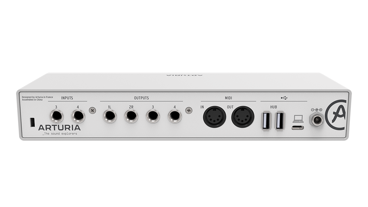Arturia MinFuse 4 White | 4-in/4-out USB-C Audio Interface (USB 2.0 Compatible) | Included Software Suite - Mac/PC